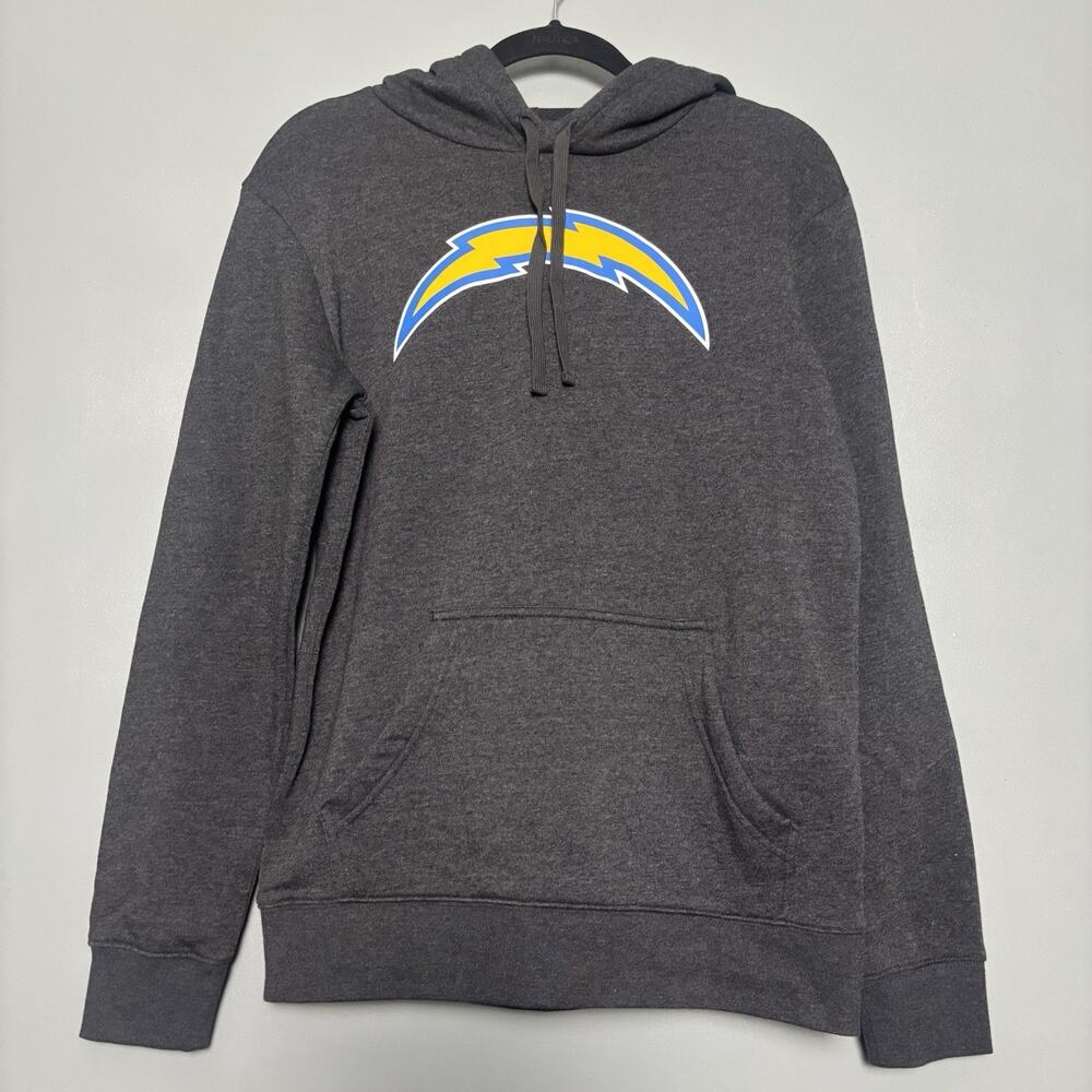 NWOT Los Angeles Chargers Fanatics Gray Sweatshirt Hoodie New Without Tags Small